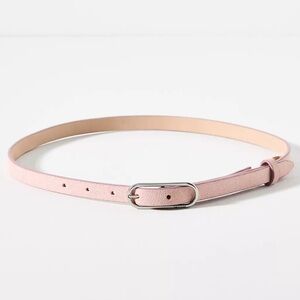 Rag & Bone Light Pink Leather Belt, Size Large
